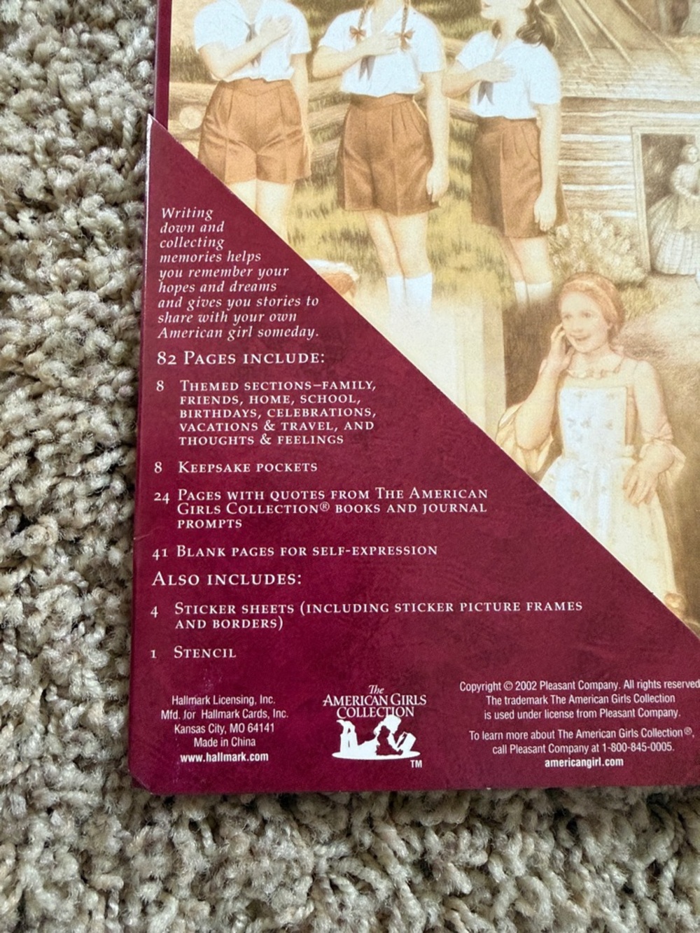 Memories of an American Girl Memory Book - Burgundy Cover - Picture 4 of 7